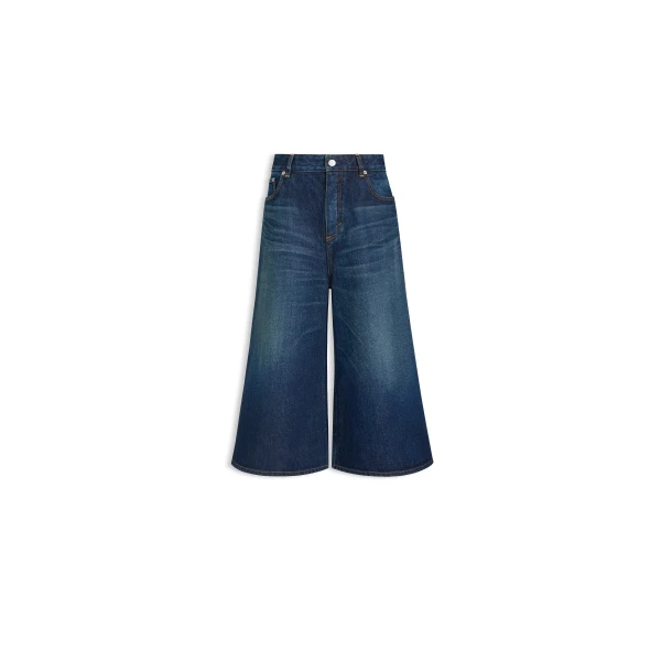 Palazzo Denim Shorts