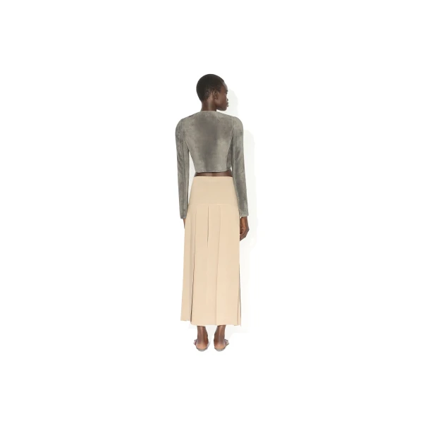 beige designer skirts