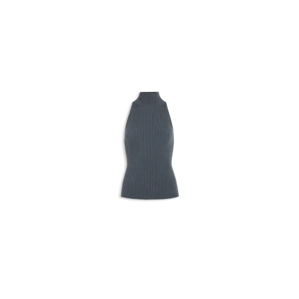 Ribbed Halter Neck Top