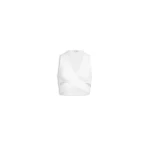Alaia ribbed jersey wrapped top