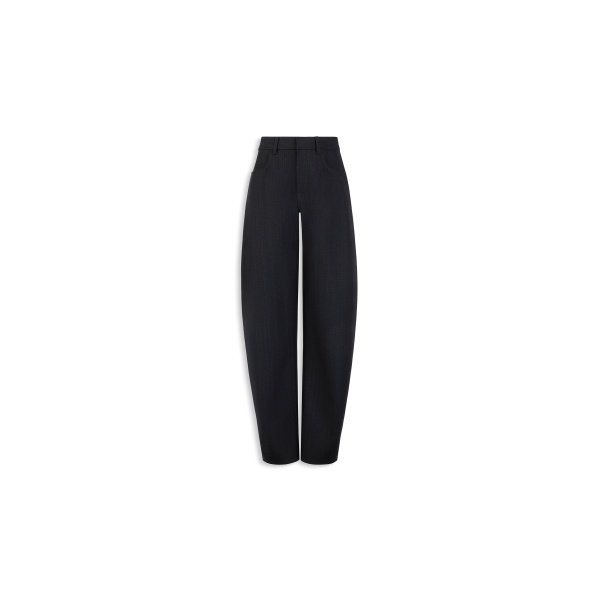 Alaia round wool denim pants