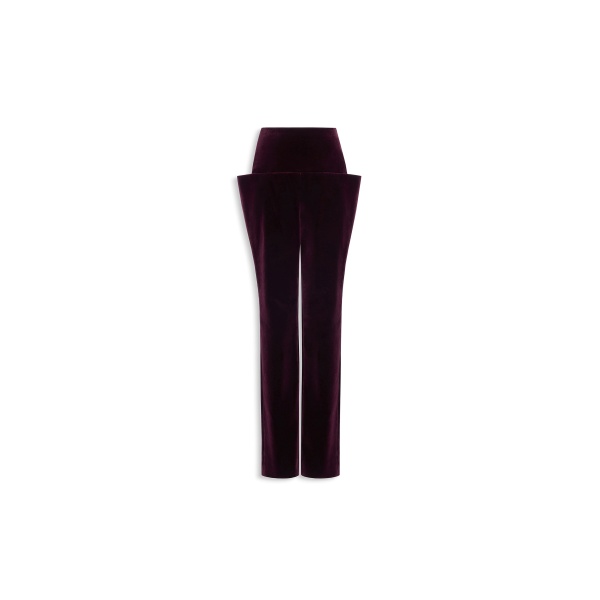 Alaia tailored cotton velvet pants