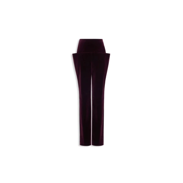 Alaia tailored cotton velvet pants