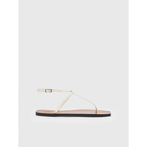 ATP Atelier Alassio in Linen Flat Sandals