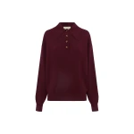 Alémais Claudia Plum Knit Polo