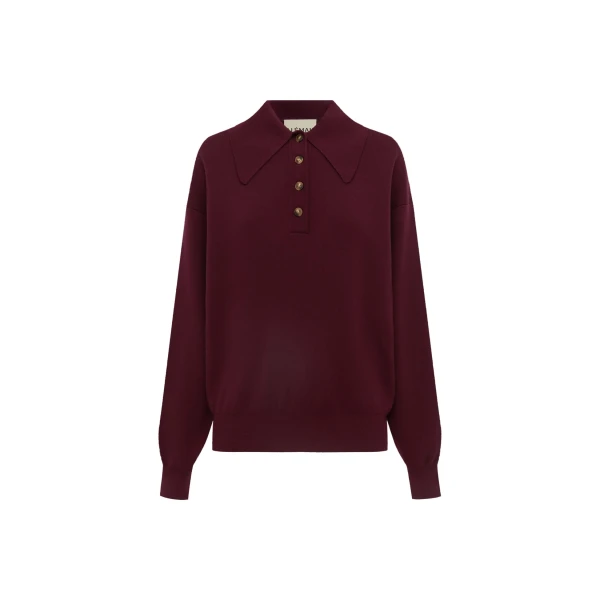 Alémais Claudia Plum Knit Polo