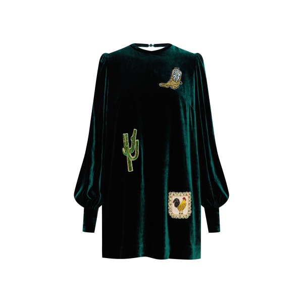 Alémais Earle Embellished Mini Dress