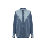 Alemais Jesse Denim Applique Shirt
