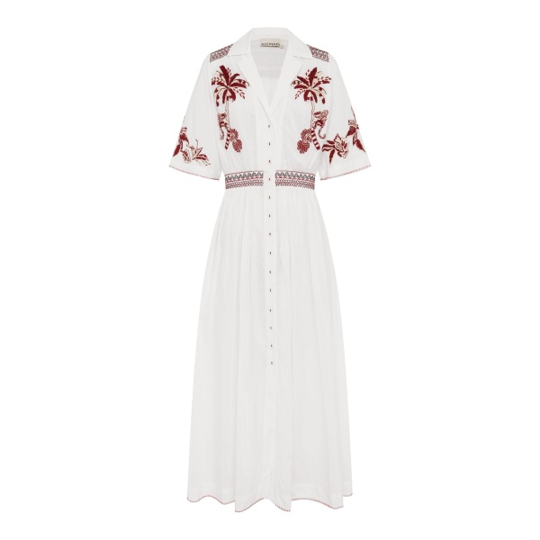 Alémais Odie Embroidered Shirtdress