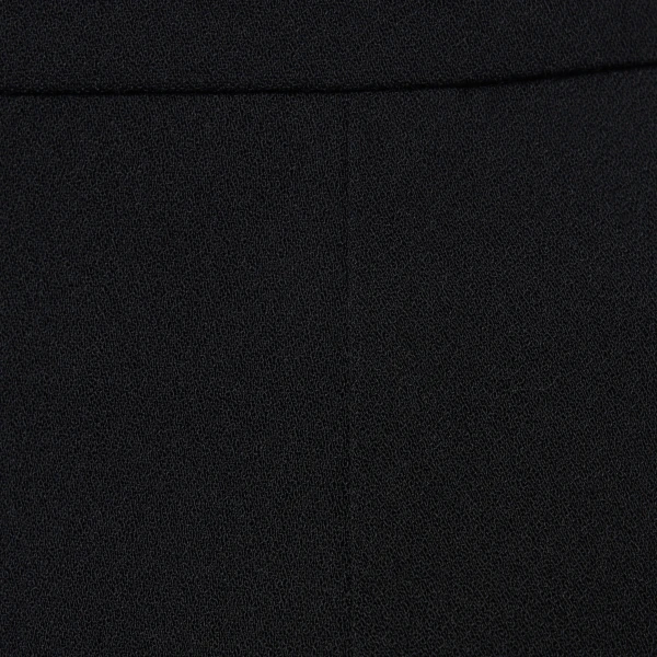 Alessandra Rich Wool Crêpe Midi Skirt in Black, view 6