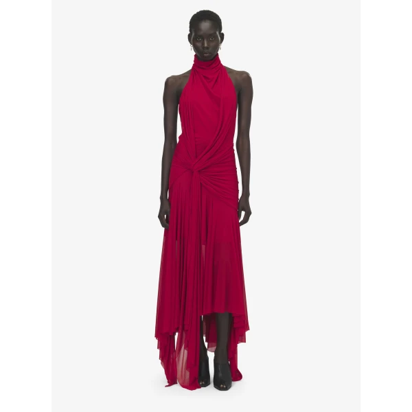 Alexander McQueen Asymmetric Draped Dress - Dresses - British Luxury Tailoring at Coveti