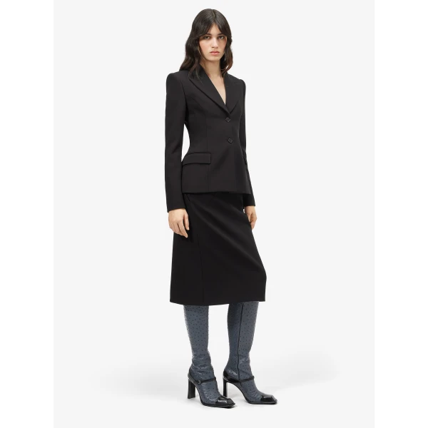 Alexander McQueen Bonded crepe Single-breasted Jacket - Jackets - British Luxury Tailoring at Coveti