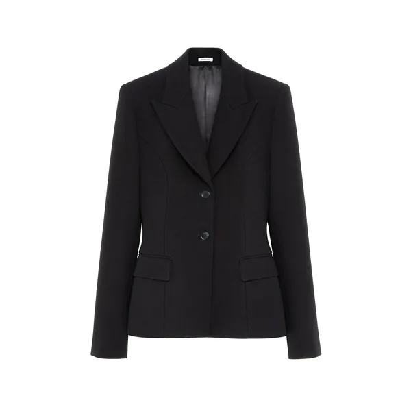 Alexander McQueen Bonded crepe Single-breasted Jacket - Jackets - British Luxury Tailoring at Coveti