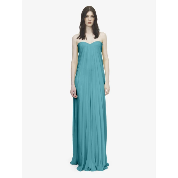 Alexander McQueen Bustier Evening Dress - Dresses - British Luxury Tailoring at Coveti