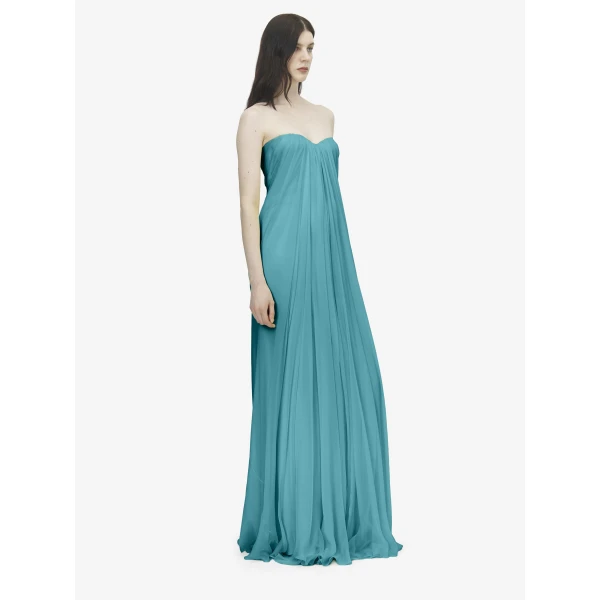 Alexander McQueen Bustier Evening Dress - Dresses - British Luxury Tailoring at Coveti