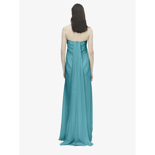Alexander McQueen Bustier Evening Dress - Dresses - British Luxury Tailoring at Coveti