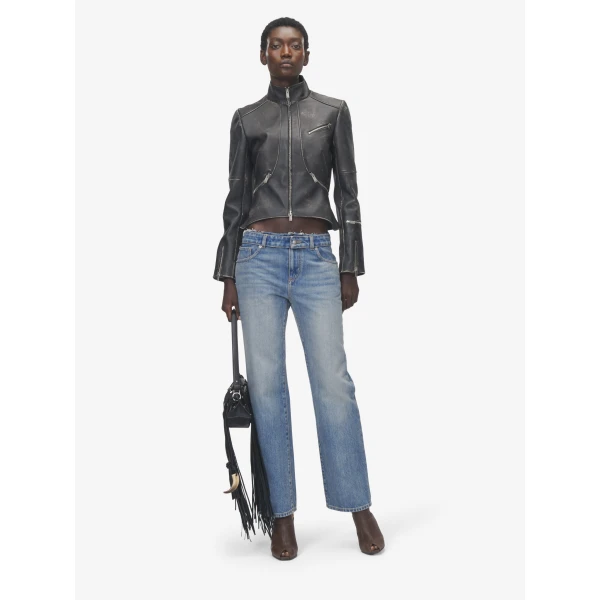 Alexander McQueen Deconstructed Waist Jeans - Pants - British Luxury Tailoring at Coveti
