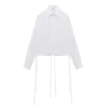 Alexander McQueen Drawstring Shirt - Tops - British Luxury Tailoring at Coveti