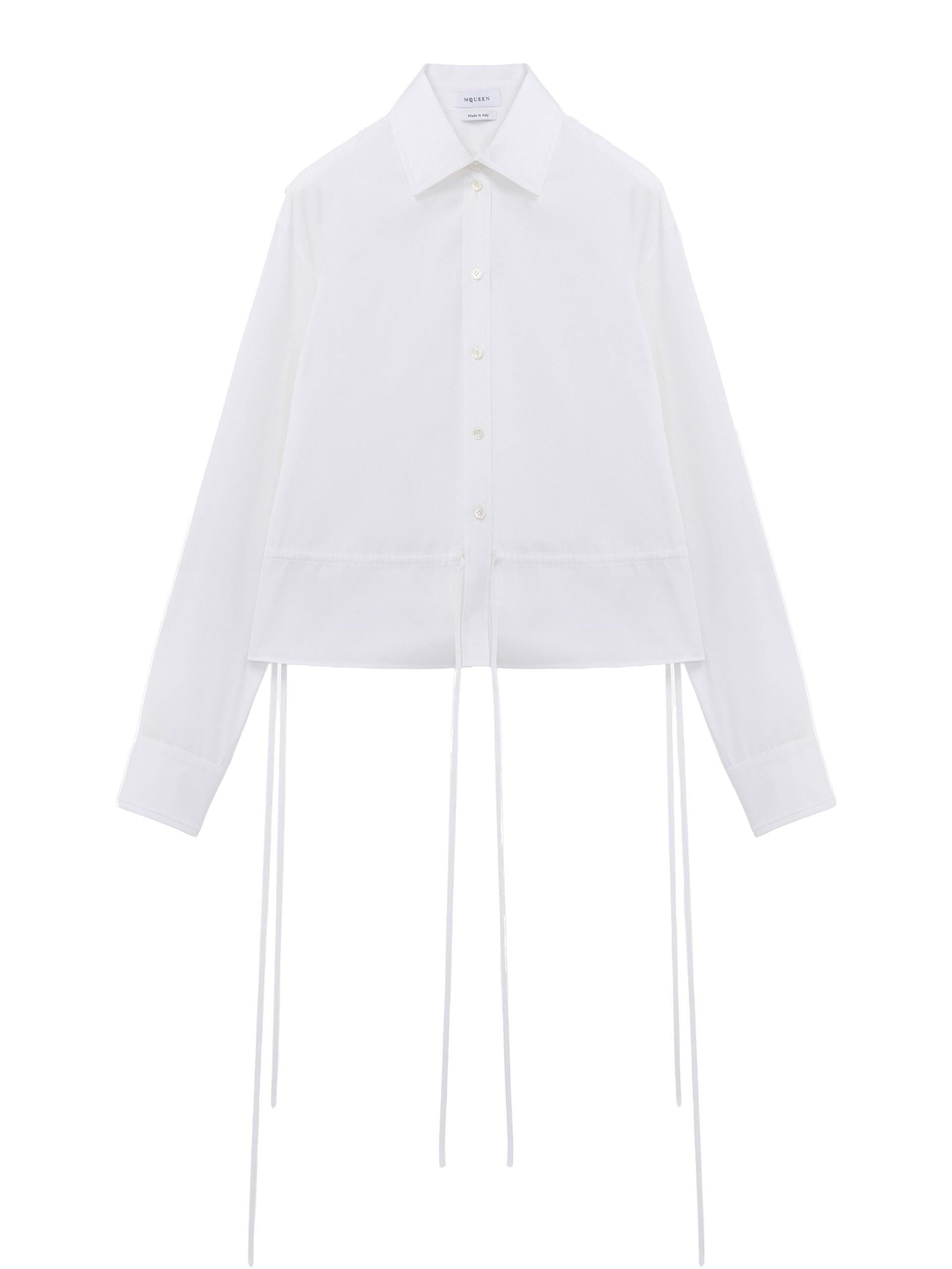 Alexander McQueen Drawstring Shirt - Tops - British Luxury Tailoring at Coveti Alexander McQueen Drawstring Shirt - Tops - British Luxury Tailoring at Coveti