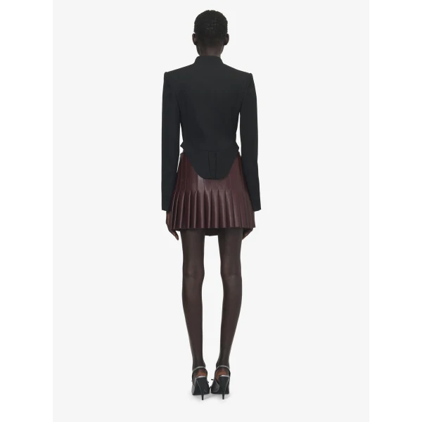 Alexander McQueen Floral Embroidery Cropped Jacket - Jackets - British Luxury Tailoring at Coveti