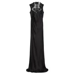 Alexander McQueen Floral Lace Evening Dress in Black - Dresses - British Luxury Tailoring at Coveti