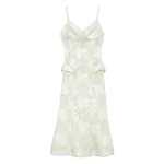 Alexander McQueen Floral Lace Midi Dress - Dresses - British Luxury Tailoring at Coveti
