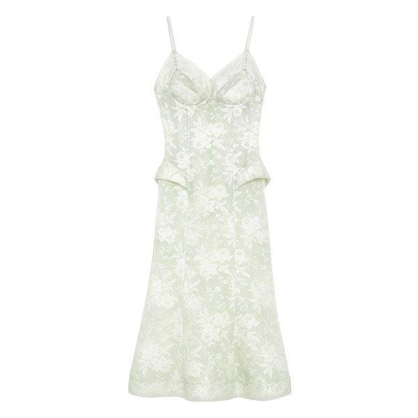Alexander McQueen Floral Lace Midi Dress - Dresses - British Luxury Tailoring at Coveti