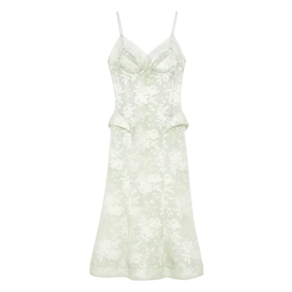 Alexander McQueen Floral Lace Midi Dress - Dresses - British Luxury Tailoring at Coveti