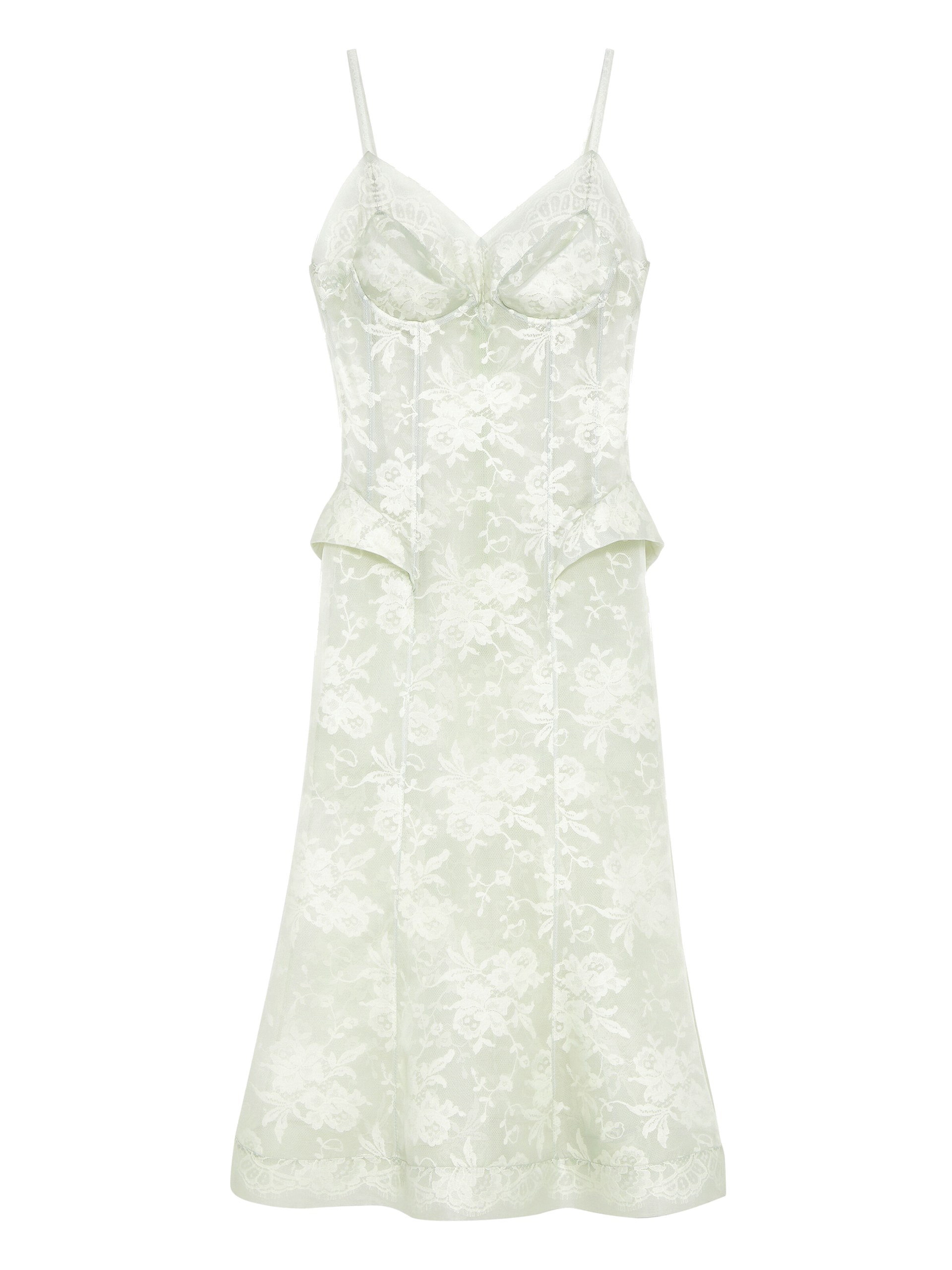 Alexander McQueen Floral Lace Midi Dress - Dresses - British Luxury Tailoring at Coveti Alexander McQueen Floral Lace Midi Dress - Dresses - British Luxury Tailoring at Coveti