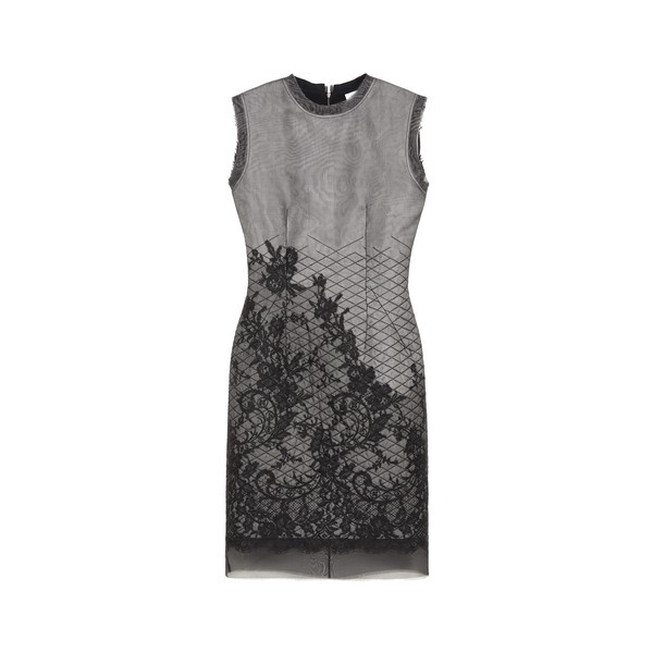 Alexander McQueen Floral Lace Shift Dress - Dresses - British Luxury Tailoring at Coveti