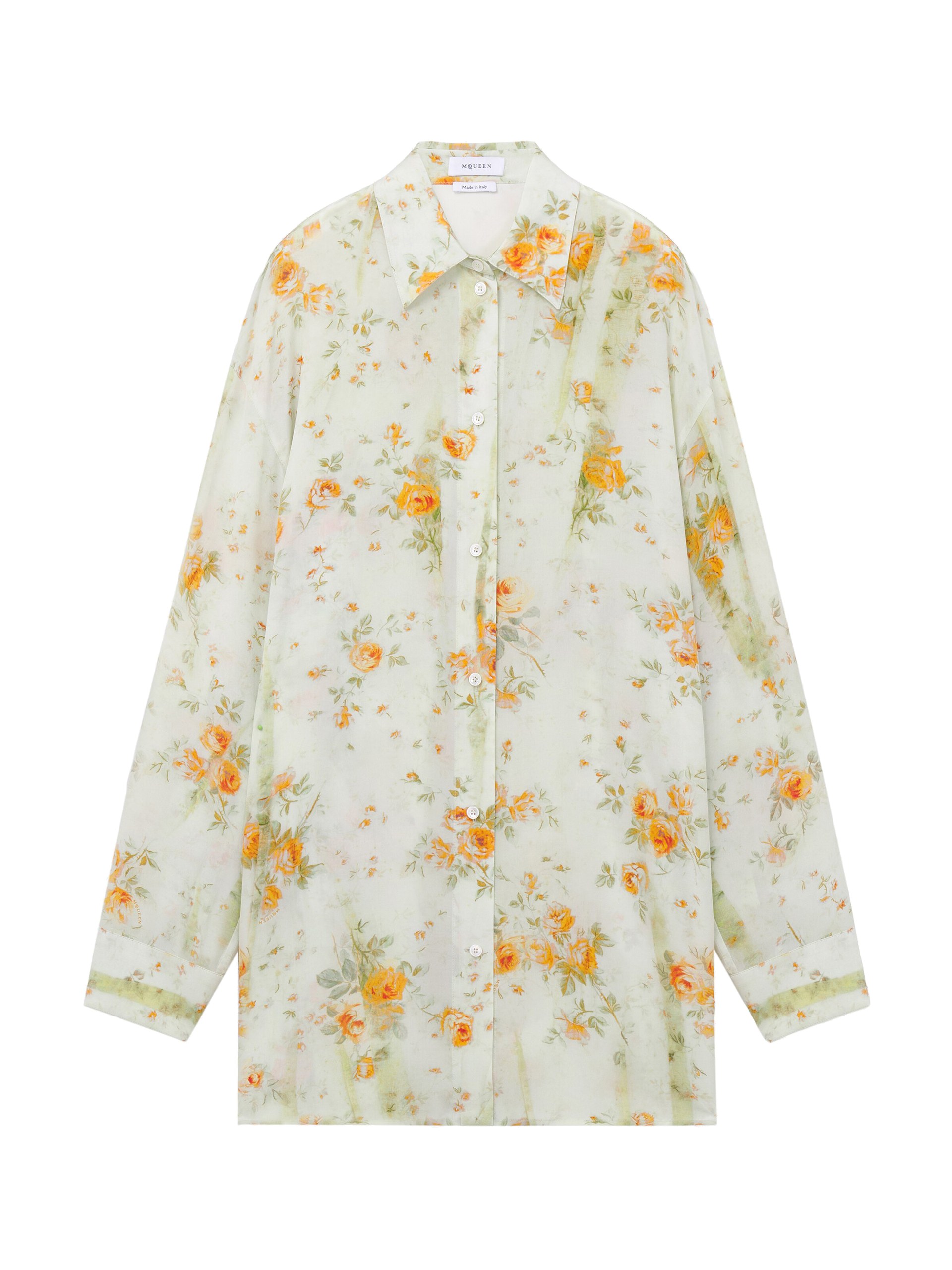 Alexander McQueen Floral Print Pyjama Shirt - Tops - British Luxury Tailoring at Coveti Alexander McQueen Floral Print Pyjama Shirt - Tops - British Luxury Tailoring at Coveti