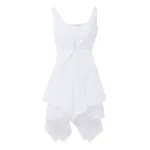 Alexander McQueen Gathered Mini Dress - Dresses - British Luxury Tailoring at Coveti