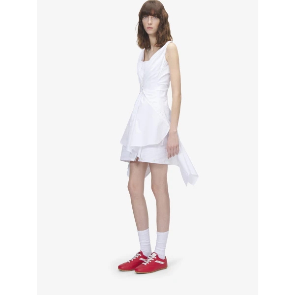 Alexander McQueen Gathered Mini Dress - Dresses - British Luxury Tailoring at Coveti