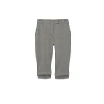 Alexander McQueen Gingham Check Tailored Capri Trousers - Pants - British Luxury Tailoring at Coveti