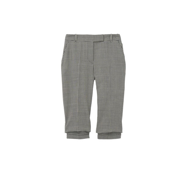 Alexander McQueen Gingham Check Tailored Capri Trousers - Pants - British Luxury Tailoring at Coveti