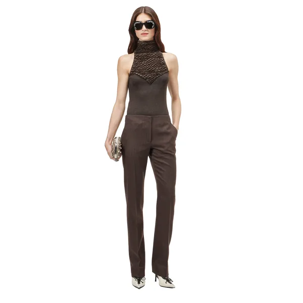 Alexander McQueen Knit Feathers Sleeveless Top - Knitwear - British Luxury Tailoring at Coveti