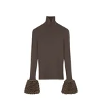 Alexander McQueen Knit Feathers Top - Knitwear - British Luxury Tailoring at Coveti
