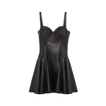 Alexander McQueen Leather Mini Dress - Dresses - British Luxury Tailoring at Coveti