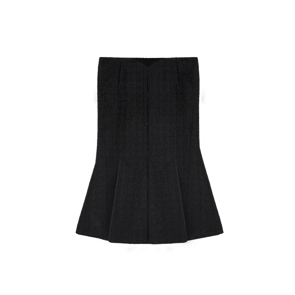 Alexander McQueen Light Tweed Bumster Skirt - Skirts - British Luxury Tailoring at Coveti