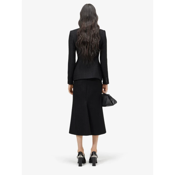 Alexander McQueen Light Tweed Single-breasted Jacket - Jackets - British Luxury Tailoring at Coveti