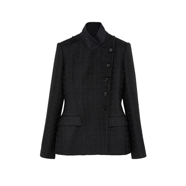 Alexander McQueen Light Tweed Single-breasted Jacket - Jackets - British Luxury Tailoring at Coveti