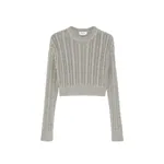 Alexander McQueen Metallic Cable Knit Jumper - Knitwear - British Luxury Tailoring at Coveti