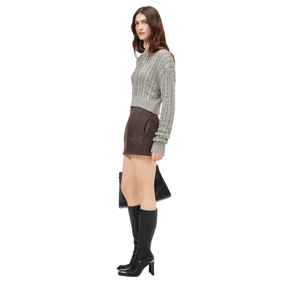 Alexander McQueen Metallic Cable Knit Jumper - Knitwear - British Luxury Tailoring at Coveti