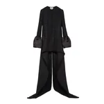 Alexander McQueen Metallic Tweed High-low Coat - Coats - British Luxury Tailoring at Coveti