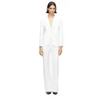 Alexander McQueen Peak Shoulder Leaf Crepe Jacket - Jackets - British Luxury Tailoring at Coveti
