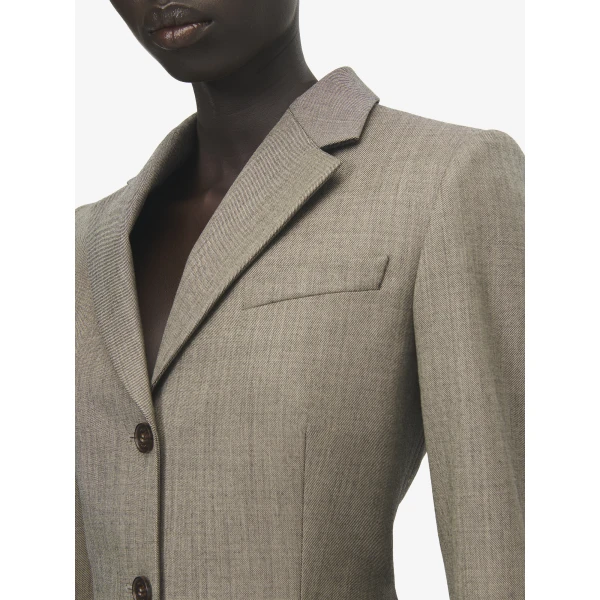 Alexander McQueen Peplum Single-breasted Jacket - Jackets - British Luxury Tailoring at Coveti