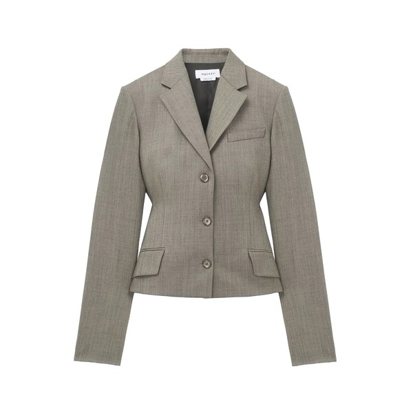 Alexander McQueen Peplum Single-breasted Jacket - Jackets - British Luxury Tailoring at Coveti