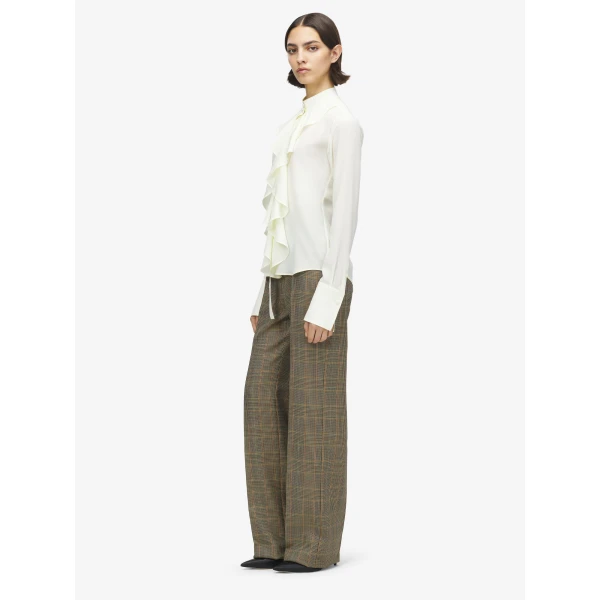 Alexander McQueen Ruffled Shirt - Tops - British Luxury Tailoring at Coveti