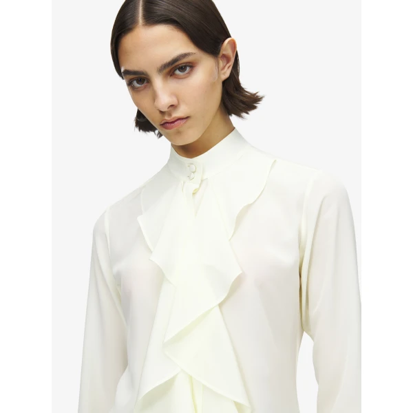 Alexander McQueen Ruffled Shirt - Tops - British Luxury Tailoring at Coveti