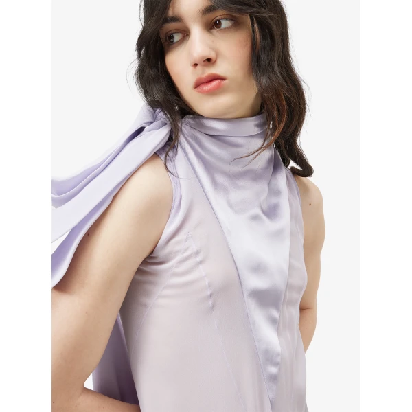 Alexander McQueen Shoulder Bow Evening Dress - Dresses - British Luxury Tailoring at Coveti